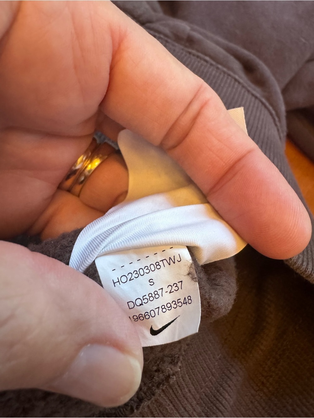 Nike Phoenix Fleece oversized sweatpants brown size S - Picture 13 of 14